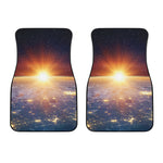 Sunrise Earth Print Front Car Floor Mats