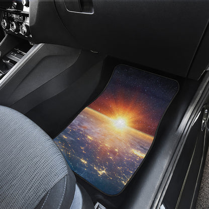 Sunrise Earth Print Front Car Floor Mats