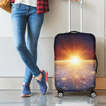 Sunrise Earth Print Luggage Cover