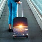 Sunrise Earth Print Luggage Cover