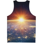 Sunrise Earth Print Men's Tank Top