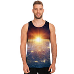 Sunrise Earth Print Men's Tank Top