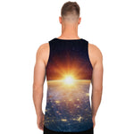 Sunrise Earth Print Men's Tank Top
