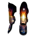 Sunrise Earth Print Muay Thai Shin Guard