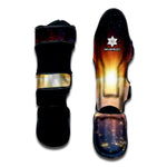 Sunrise Earth Print Muay Thai Shin Guard