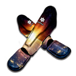 Sunrise Earth Print Muay Thai Shin Guard