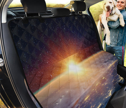 Sunrise Earth Print Pet Car Back Seat Cover