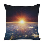 Sunrise Earth Print Pillow Cover