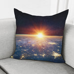 Sunrise Earth Print Pillow Cover