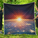 Sunrise Earth Print Quilt