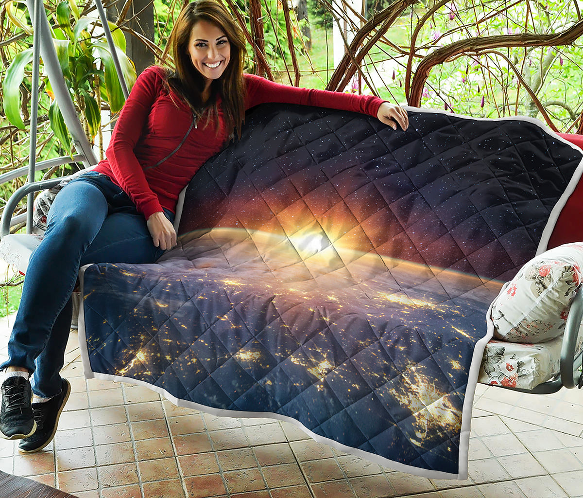 Sunrise Earth Print Quilt