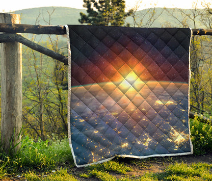 Sunrise Earth Print Quilt