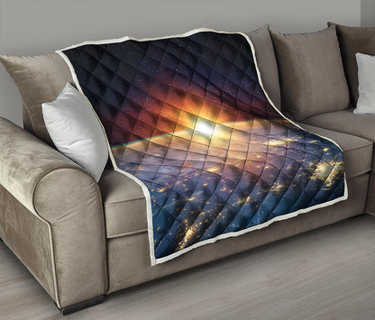 Sunrise Earth Print Quilt