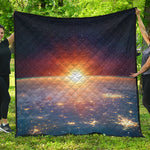 Sunrise Earth Print Quilt