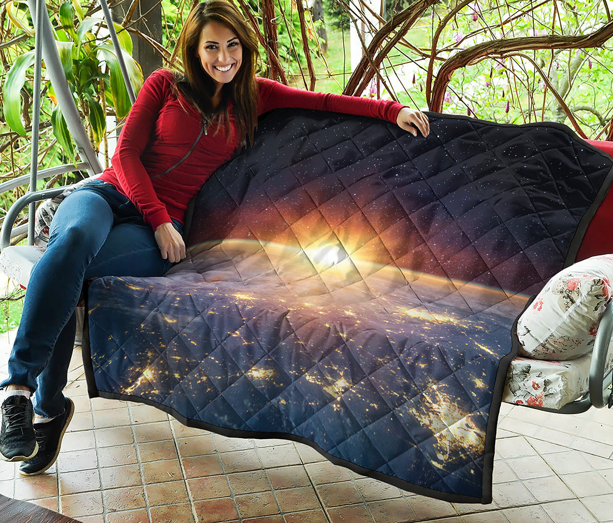 Sunrise Earth Print Quilt