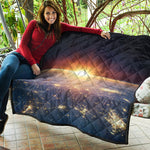 Sunrise Earth Print Quilt