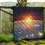 Sunrise Earth Print Quilt