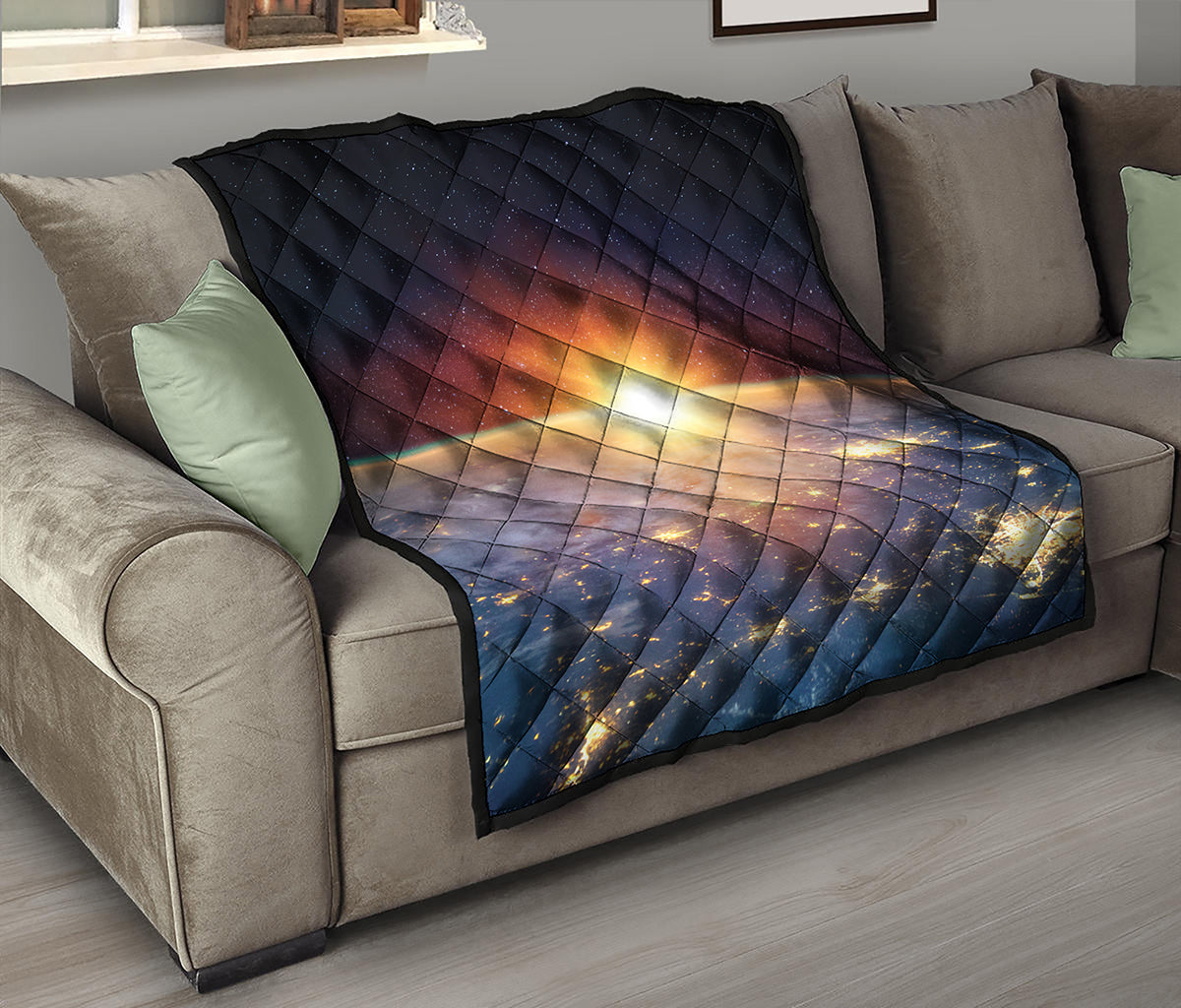 Sunrise Earth Print Quilt
