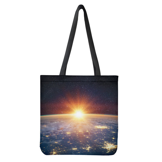 Sunrise Earth Print Tote Bag