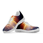 Sunrise Earth Print White Sneakers