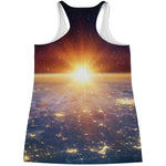 Sunrise Earth Print Women's Racerback Tank Top