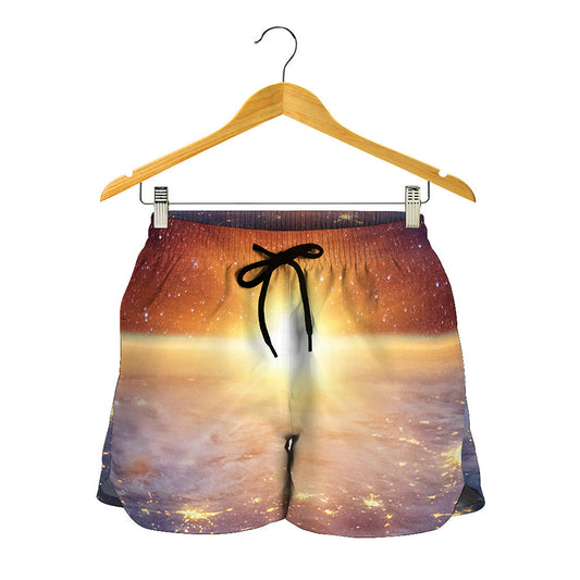 Sunrise Earth Print Women's Shorts