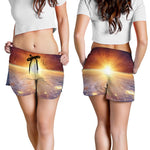 Sunrise Earth Print Women's Shorts