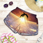 Sunrise Earth Print Women's Shorts