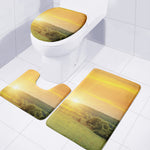 Sunrise Field Print 3 Piece Bath Mat Set