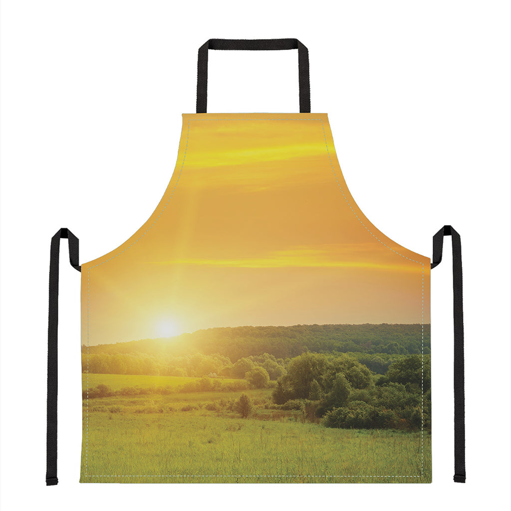 Sunrise Field Print Apron