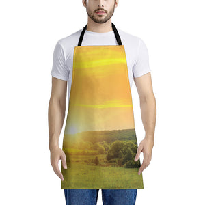 Sunrise Field Print Apron