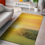 Sunrise Field Print Area Rug
