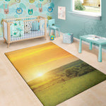 Sunrise Field Print Area Rug