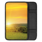 Sunrise Field Print Car Center Console Cover