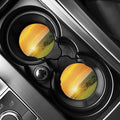 Sunrise Field Print Car Coasters