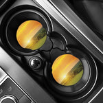 Sunrise Field Print Car Coasters