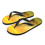Sunrise Field Print Flip Flops