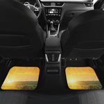 Sunrise Field Print Front and Back Car Floor Mats