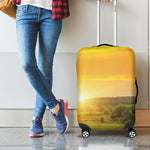 Sunrise Field Print Luggage Cover