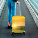 Sunrise Field Print Luggage Cover