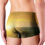 Sunrise Field Print Men's Boxer Briefs