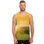 Sunrise Field Print Men's Tank Top