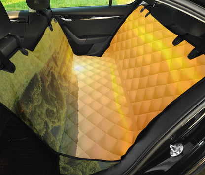 Sunrise Field Print Pet Car Back Seat Cover