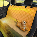 Sunrise Field Print Pet Car Back Seat Cover