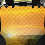 Sunrise Field Print Pet Car Back Seat Cover