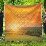 Sunrise Field Print Quilt