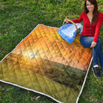 Sunrise Field Print Quilt