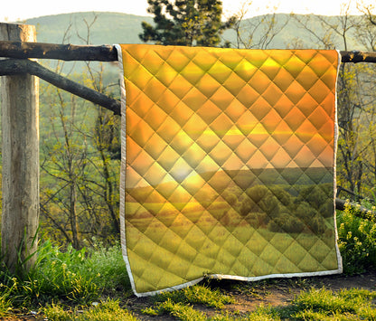 Sunrise Field Print Quilt