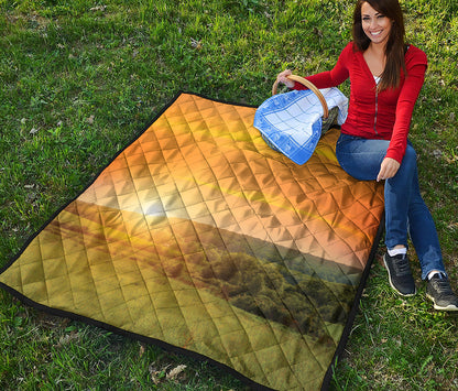 Sunrise Field Print Quilt