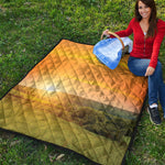 Sunrise Field Print Quilt